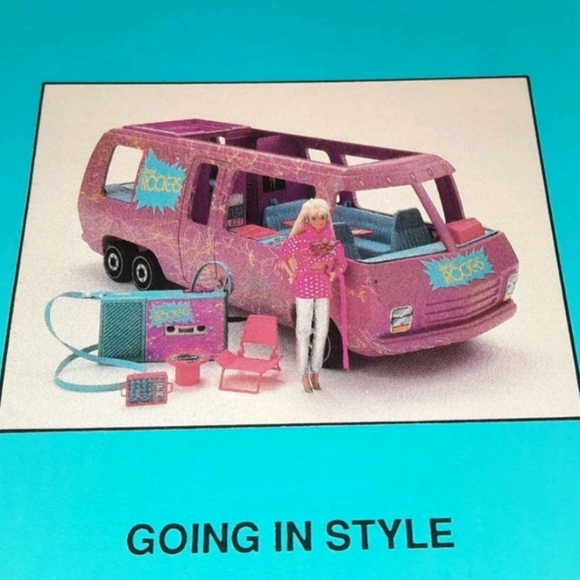 Games Vintage Barbie Card 1989 Barbie Just Us Girls Game Replacement